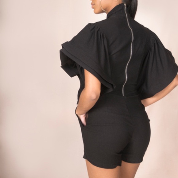 Romper with bow tie - Picture 3 of 4